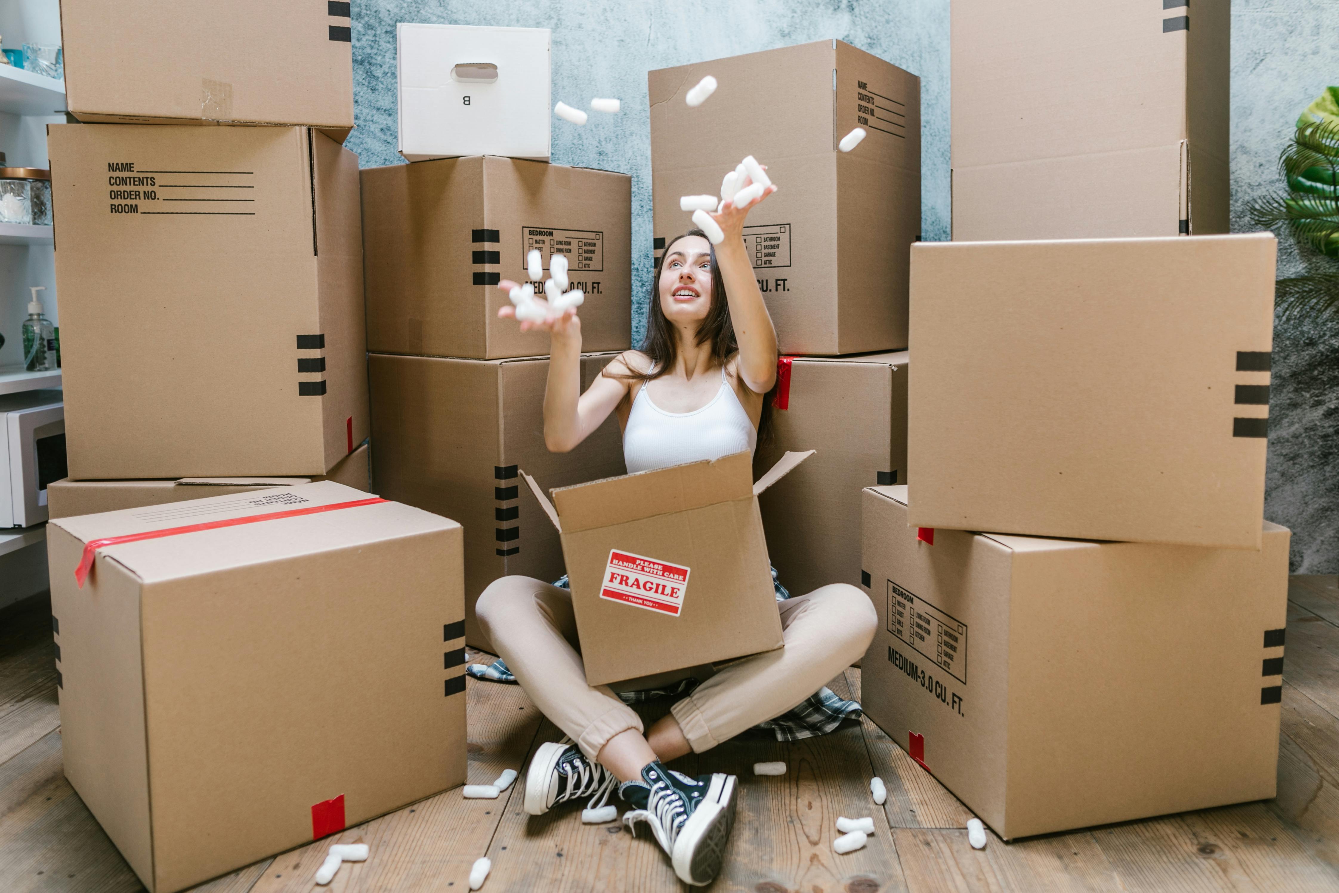 Packing clothes for moving UK