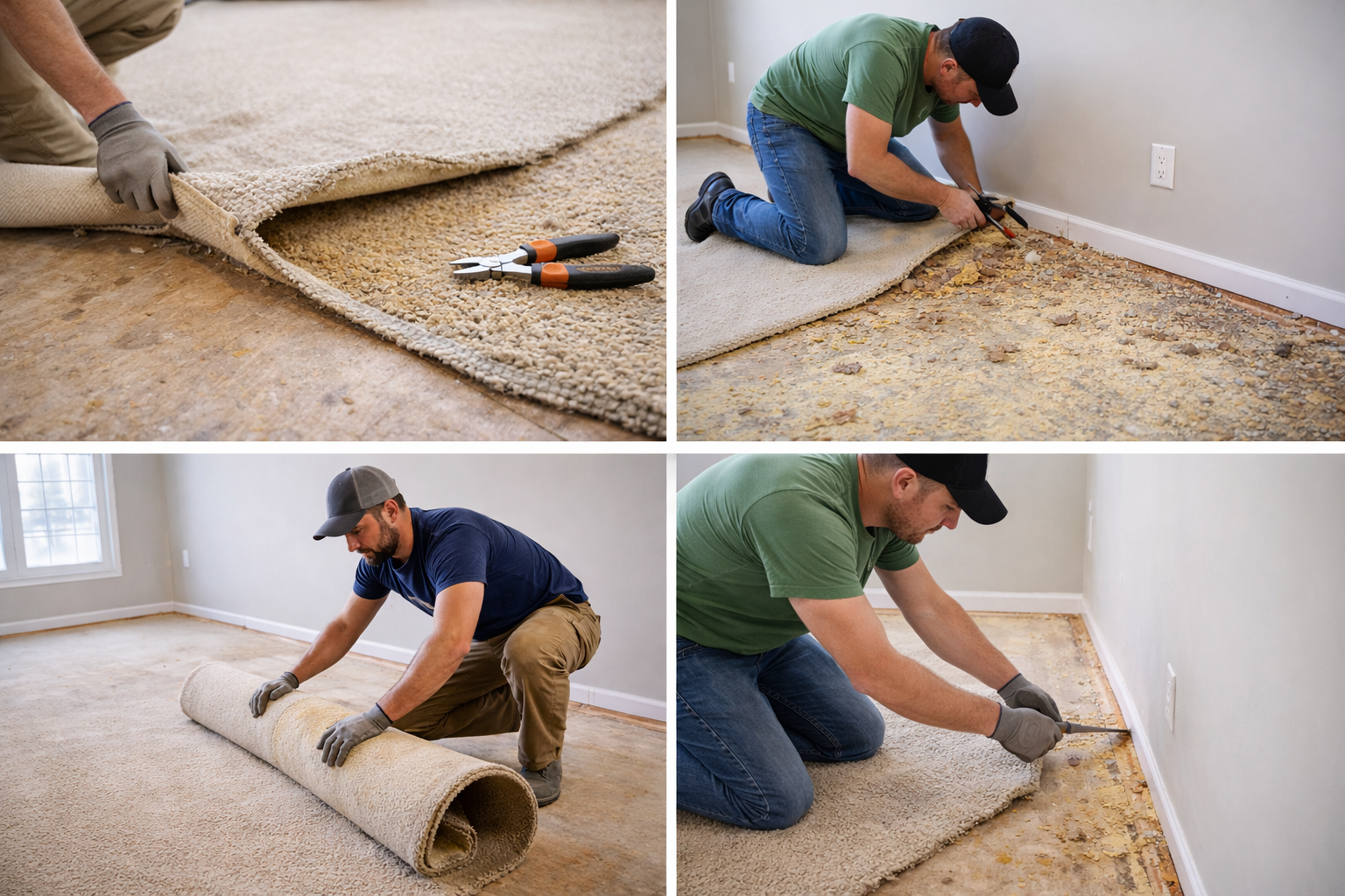 Professional carpet removal